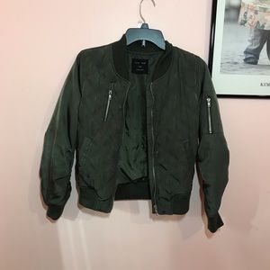 Army green Bomber jacket